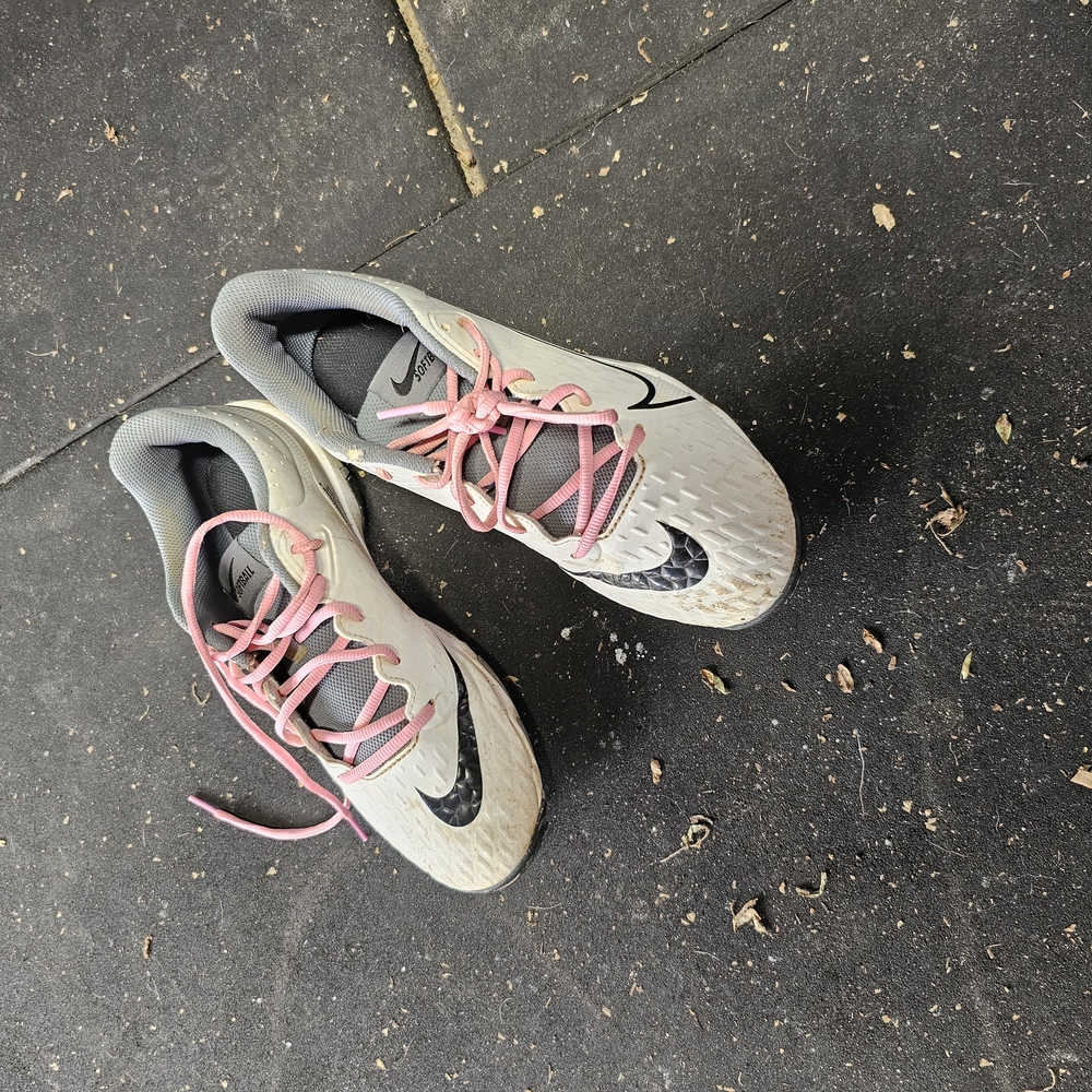 Nike White and Pink Running Shoes
